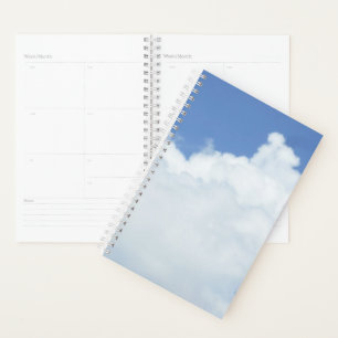 Agenda Planeador de Nuvem Branca Fluffy