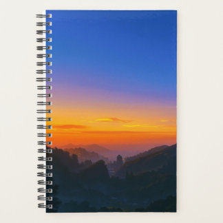 Agenda Planeador de Paisagem de Montanha Sunset | Naturez