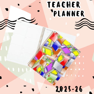 Agenda Planeador de Papel de Carteira de Padrão de Leitur