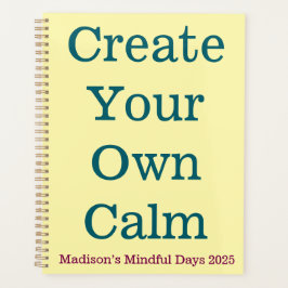 Agenda Planeador Diário - Crie Seu Próprio Diário Calmo