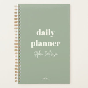 Agenda Planeador Diário Mínimo Personalizado de Boho Mode