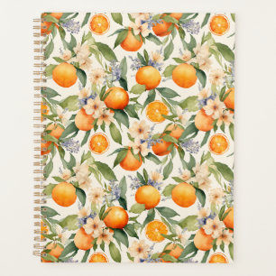 Agenda Planeador do Dia do Flor Laranja