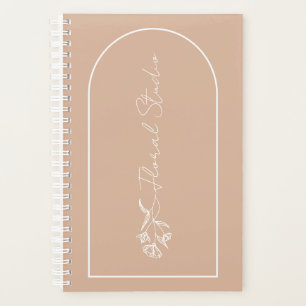 Agenda Planeador do Floral Studio Minimalista Personalizá