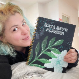 Agenda Planeador do Nome Personalizado Art 12 Meses