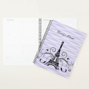 Agenda Planeador Faroado de Torre Eiffel Roxo