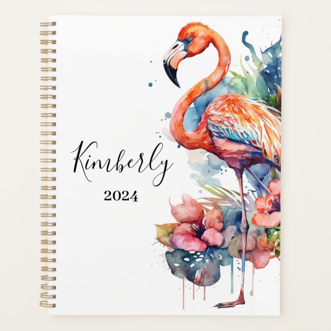 Agenda Planeador Flamingo Personalizado (Frente)