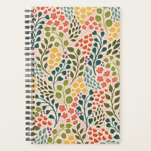 Agenda Planeador Floral (Frente)
