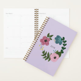 Agenda Planeador Floral 2019