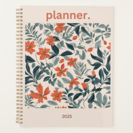 Agenda Planeador Floral 2025
