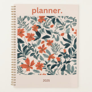 Agenda Planeador Floral 2025