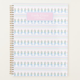 Agenda Planeador Floral de Cores Fluviais de Pré-Disquete