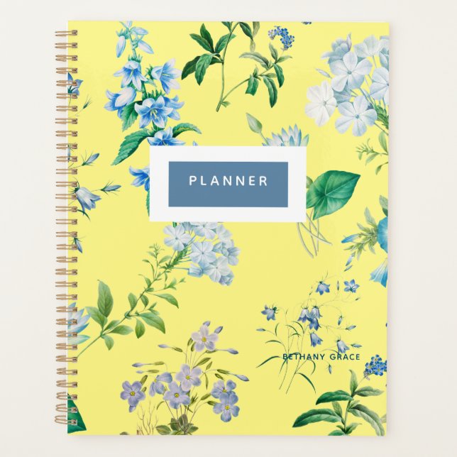Agenda Planeador Floral Moderno (Frente)