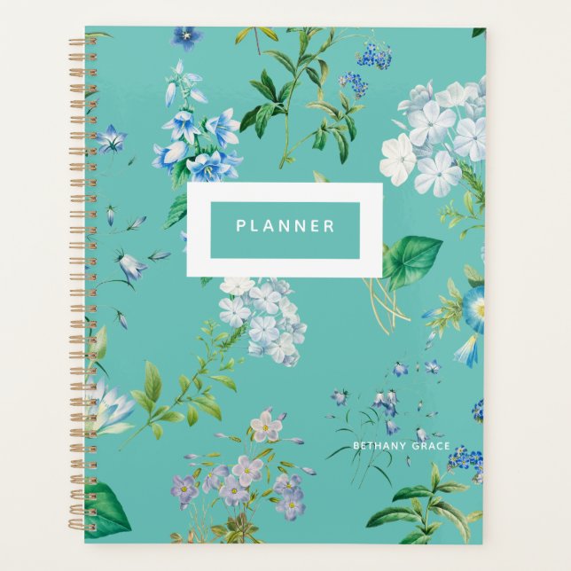 Agenda Planeador Floral Moderno (Frente)