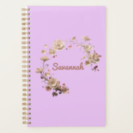 Agenda Planeador Floral Personalizado
