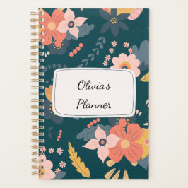 Agenda Planeador Floral - Personalizado