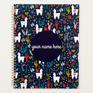 Agenda Planeador Floral Personalizado de Alpaca
