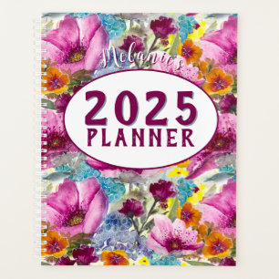 Agenda Planeador Floral Personalizável 2025 do Garden Goo