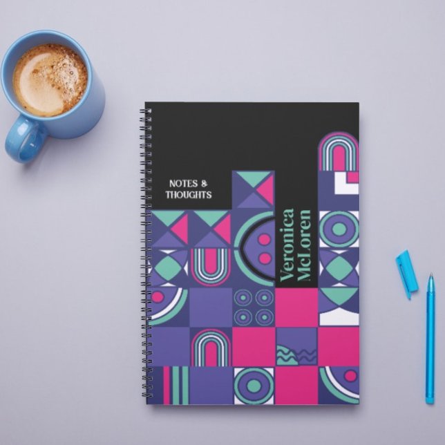 Agenda Planeador Geométrico do DIY: Crie a sua Própria Ch (DIY Geometric Planner: Create Your Own Retro Chic Planner
)