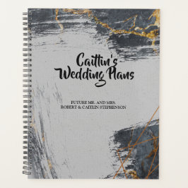 Agenda Planeador Geométrico Marble Glitter