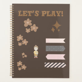 Agenda Planeador giro castanho