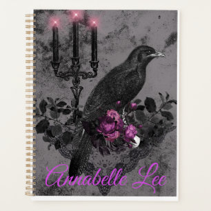 Agenda Planeador Gótico Raven Romântico 2