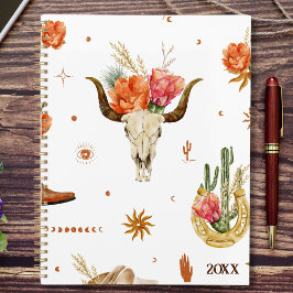Agenda Planeador Mensal do Western Boho