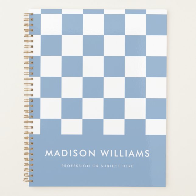 Agenda Planeador Mínimo em Quadrado Moderno (Frente)