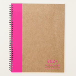 Agenda Planeador Organizado de Professores Rosa Quente e