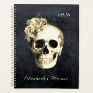 Agenda  Planeador Personalizado 2022 do Crânio Gótico