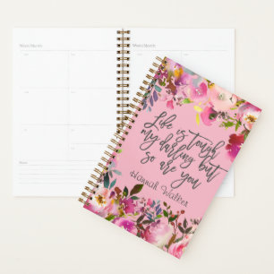Agenda Planeador Personalizado - A vida é dura - Meu Que