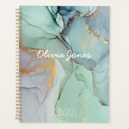 Agenda Planeador Personalizado Colorido Marble