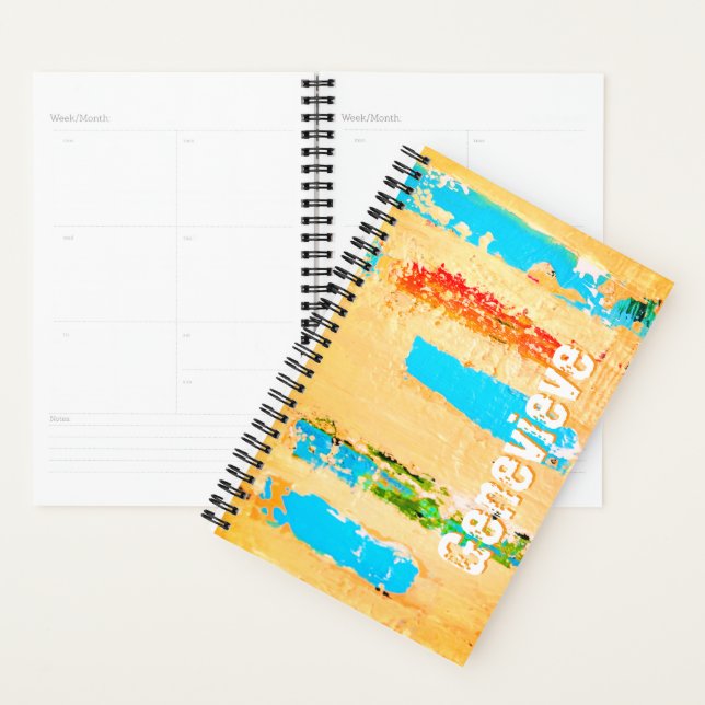 Agenda Planeador Personalizado com arte original de surra (Exibição)
