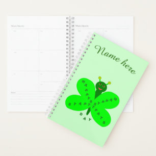 Agenda Planeador Personalizado de Borboleta do Dia de São