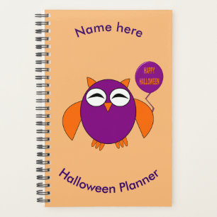 Agenda Planeador Personalizado de Festa Feliz Halloween