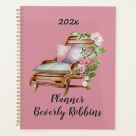 Agenda Planeador Personalizado de Florais de Jardim