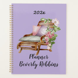 Agenda Planeador Personalizado de Florais de Jardim