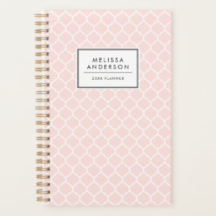 Agenda Planeador Personalizado de Padrão de Quatrefoil Co