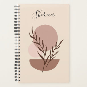 Agenda Planeador Personalizado do Abstrato Boho de Tendên