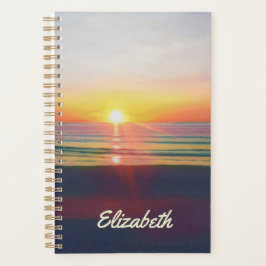 Agenda Planeador Personalizado do Beach Sunrise