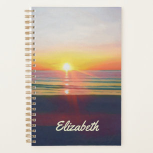 Agenda Planeador Personalizado do Beach Sunrise