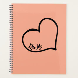 Agenda Planeador Personalizado do Coração