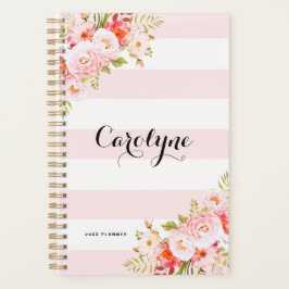 Agenda Planeador Personalizado Floral Personalizado de St