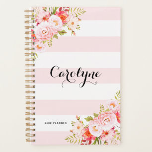 Agenda Planeador Personalizado Floral Personalizado de St
