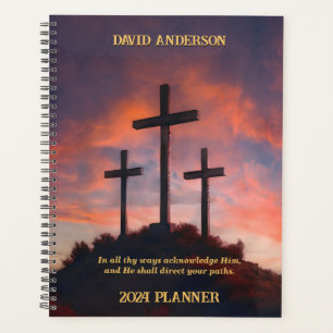Agenda Planeador Personalizado Jesus Leão Sunset - Fundo 
