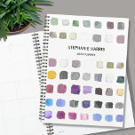 Agenda Planeador Personalizado Por Aquarela 2023<br><div class="desc">Este Planejador é decorado com um padrão de aquarela em tons suaves. Perfeito para um artista ou alguém que gosta de pintar. Personalize-o com o seu nome ou monograma e o ano. Use a opção Personalizar Mais para alterar o tamanho, o estilo ou a cor do texto, se desejar. Padrão...</div>