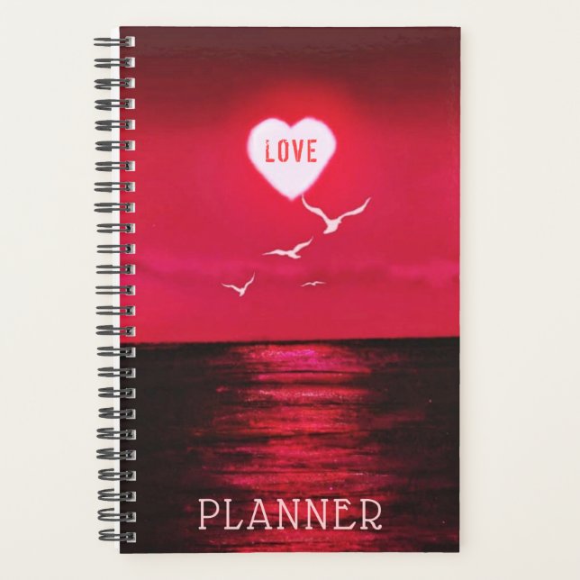 Agenda Planeador Romântico (Frente)
