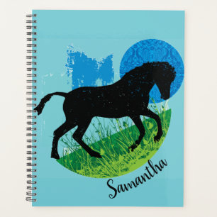 Agenda Planeador Semanal/Mensal de Cavalo Congelado