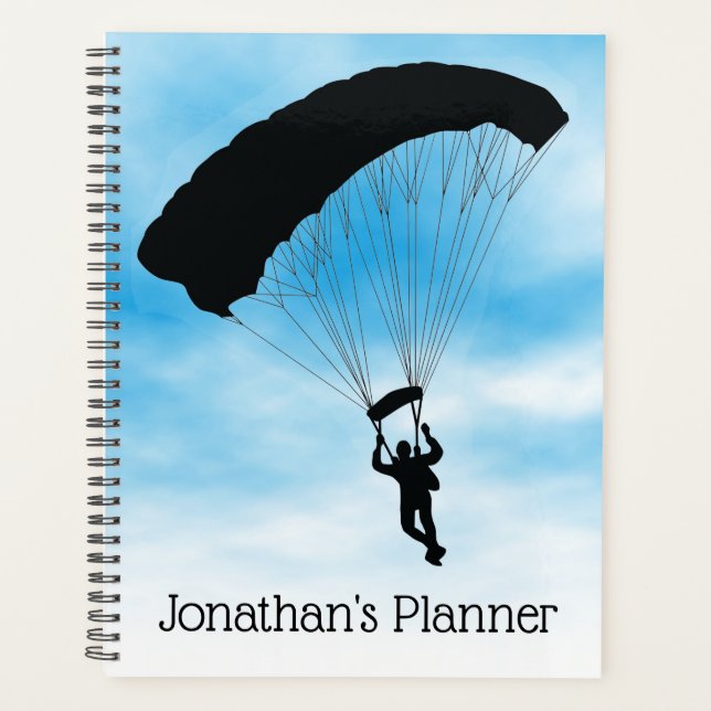 Agenda Planeador Semanal/Mensal do Skydiving Parachuting (Frente)