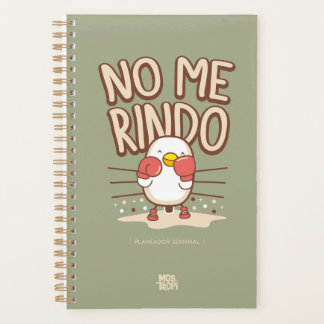 Agenda Planeador Semanal Mostropi No me rindo
