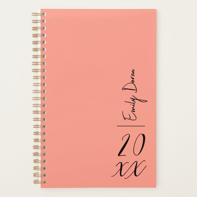 Agenda Planeador Semanal Personalizado da Modern Pech Fuz (Frente)